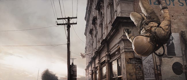 Jeremy Geddes surreal realism astronaut painting 