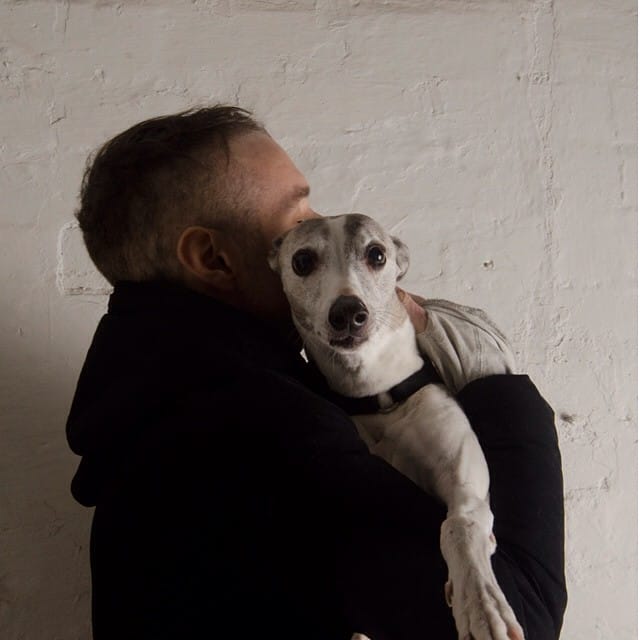 Jeremy Geddes with his dog