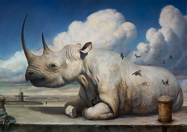 Martin Wittfooth surreal animal painting 