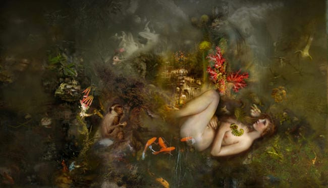 Iva Troj surreal nude painting 