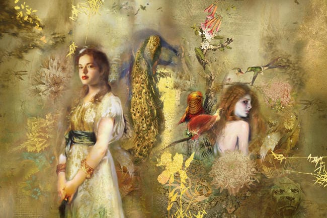 Iva Troj pop surreal nude painting 