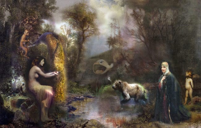 Iva Troj surreal nude painting 