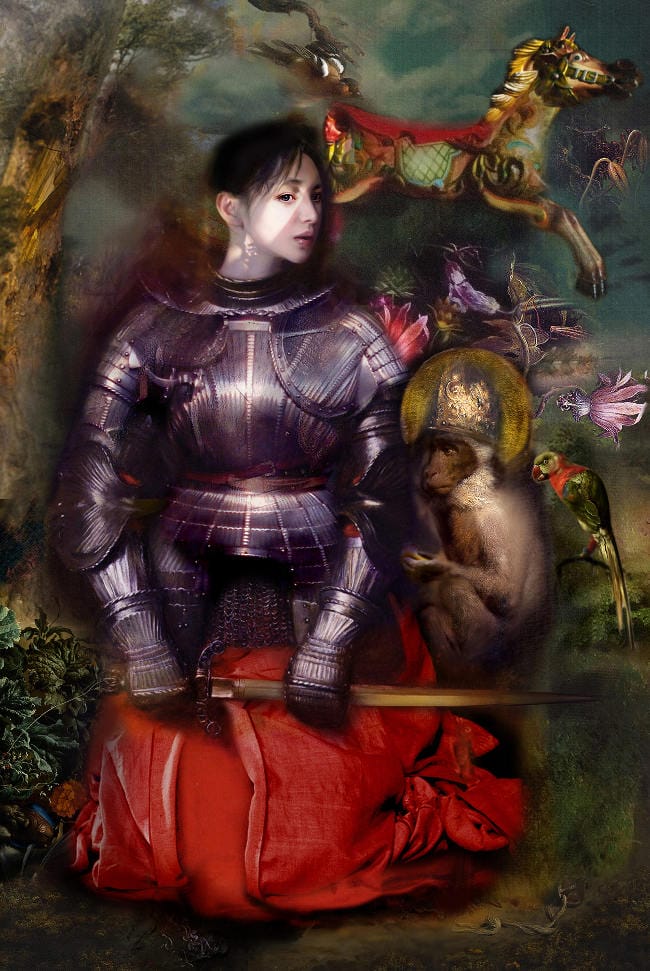 Iva Troj pop surreal nude painting 