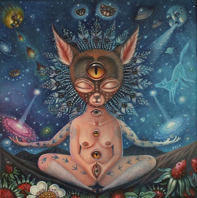 Peca pop surrealism painting 