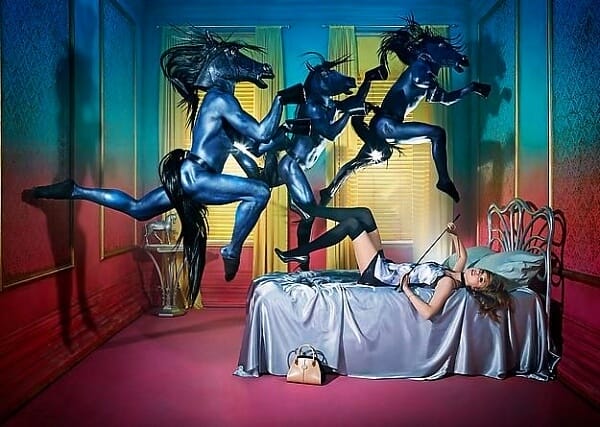 David LaChapelle Horses Equestrian Dreams Ad Campaign Tod's Handbags