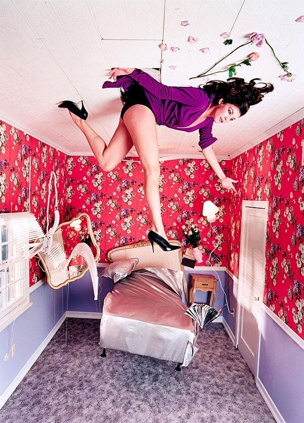 David LaChapelle Liv Tyler Furniture Bed Flowers Heels Flaunt Magazine