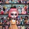 Mab Graves - pop surrealism doll painting