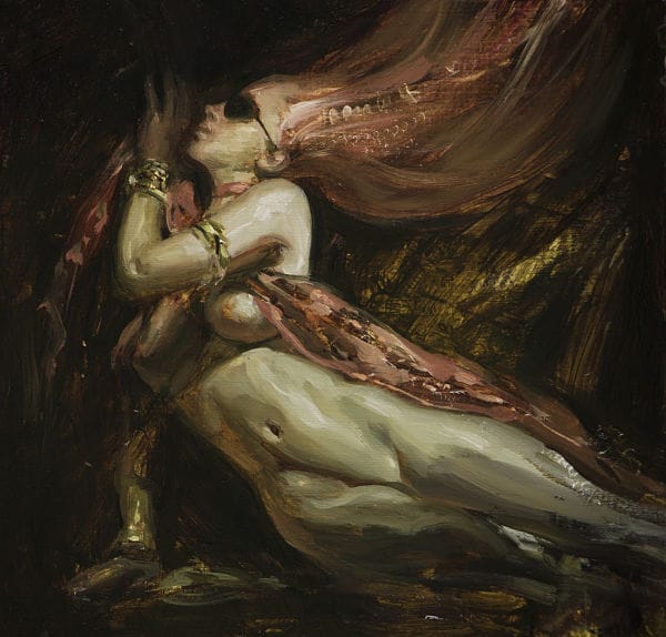 Nadezda, "Promethea", oil on panel