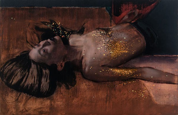 J Louis one million bright ideas nude oil painting 