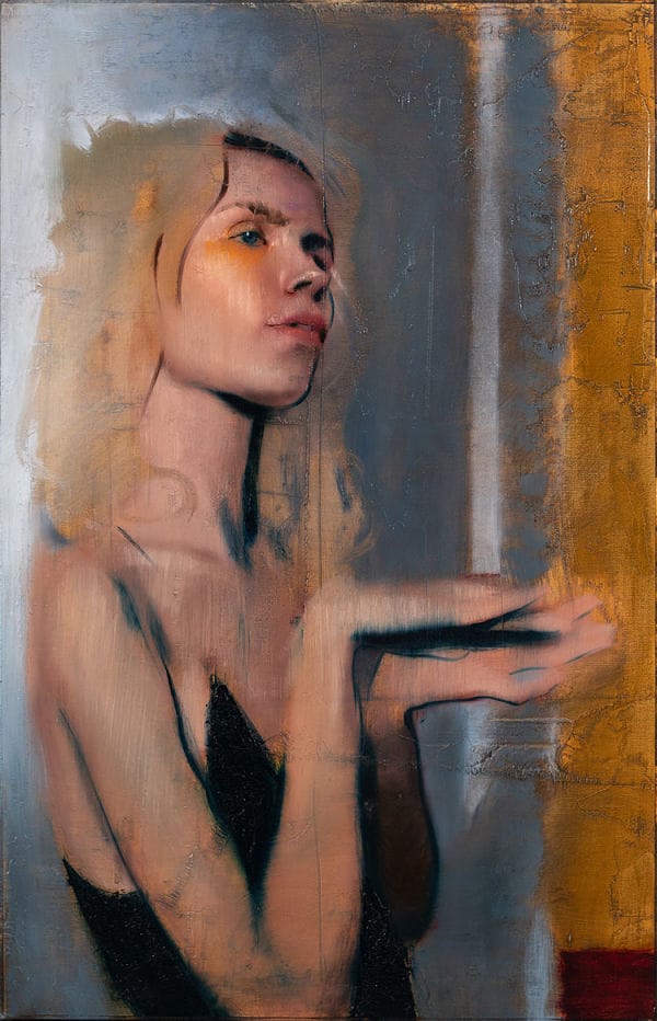 J Louis oil painting hand over hand 