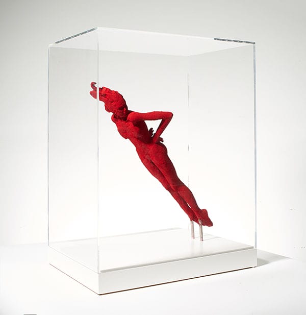 J Louis red pigment sculpture 