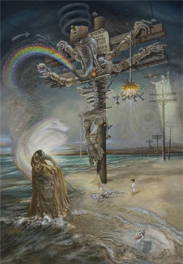 Mark Garro landline surreal painting 