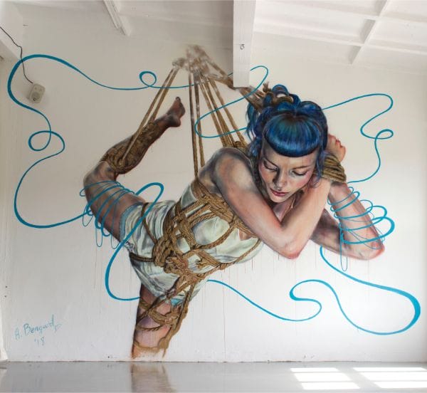Anne Bengard Bondage Mural Kinkywork