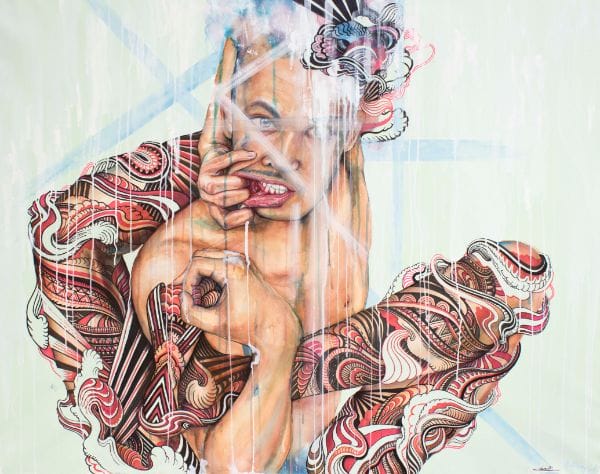 Anne Bengard Iain Macarthur Art Collaboration Tattooed Man