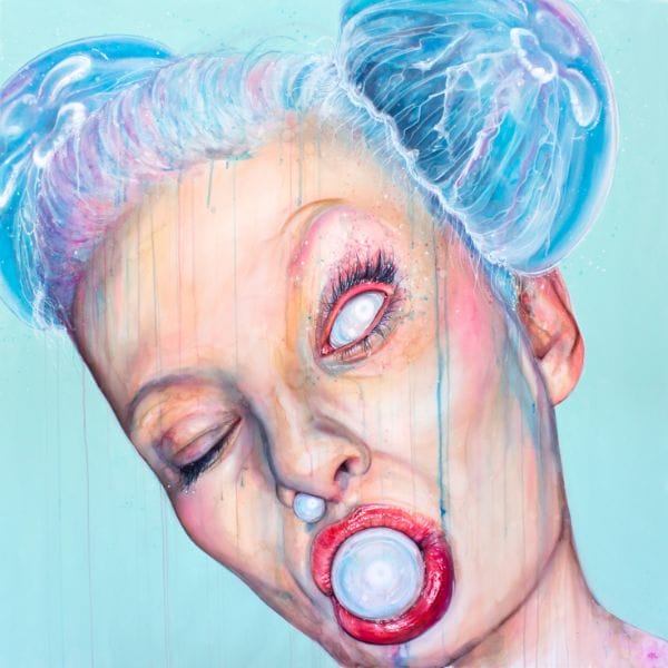 Anne Bengard Portrait Woman Jellyfish Space Buns