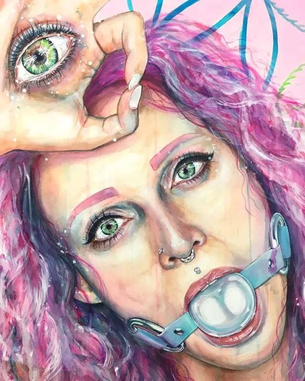 Anne Bengard Woman Watercolor Portrait