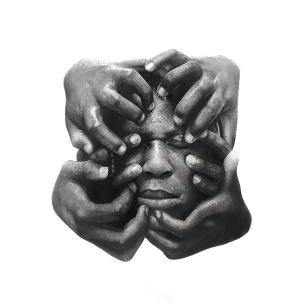 Arinze Stanley hyper-realistic mindless drawing 