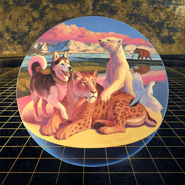 Alexis Kandra Life on Spaceship Earth surreal painting 