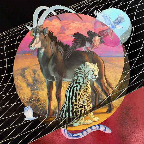 Alexis Kandra Life on Spaceship Earth surreal painting 