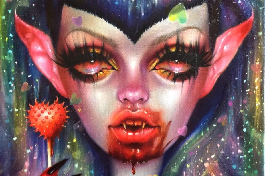 dustin bailard - elf vampire painting