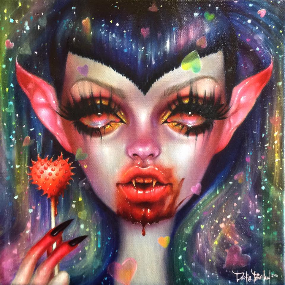 dustin bailard - elf vampire painting