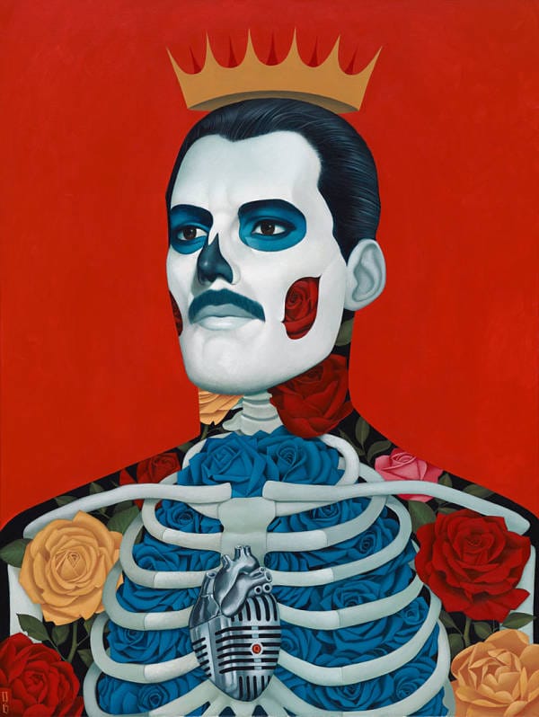 Gustavo Rimada, "Mercury" Freddy Mercury painting 