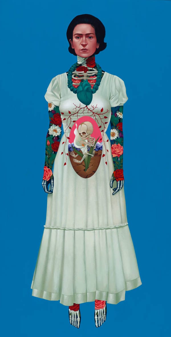 Gustavo Rimada Frida Kahlo tattoo painting "Rebirth"