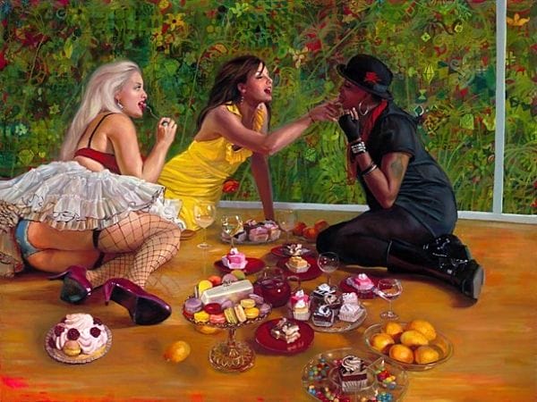 Natalia Fabia sugar party oil painting