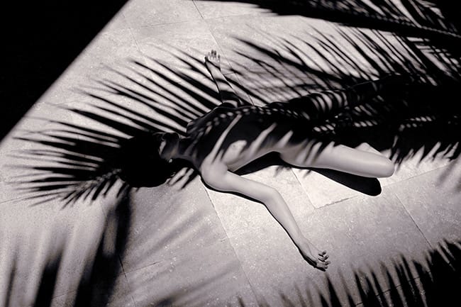 A K Nicholas nude black and white shadow photography