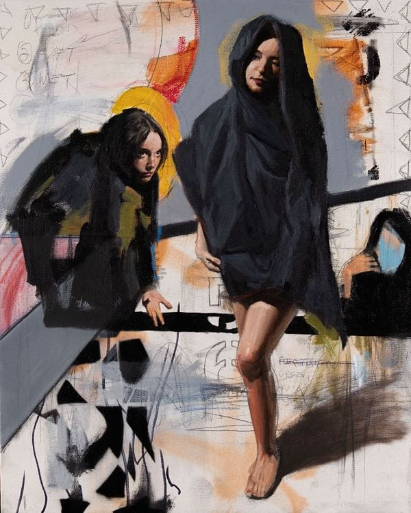 Modern Eden Gallery Adam Caldwell "Tenebrae" painting 