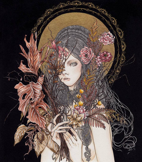 Andi Soto Saudade surreal goddess painting 