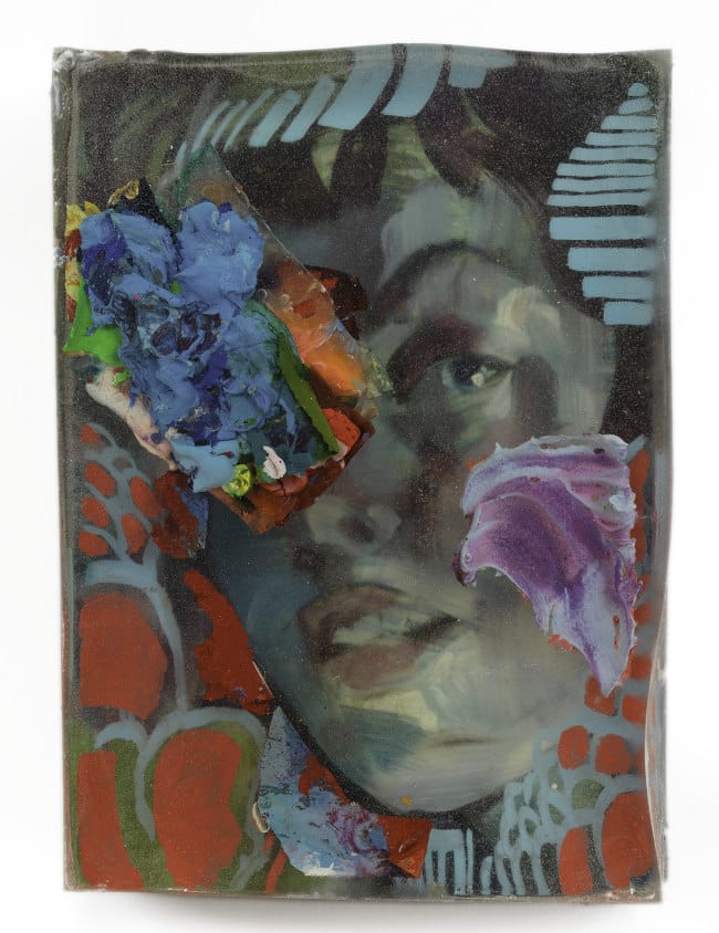 Marc Scheff mixed media resin portrait Scope Miami