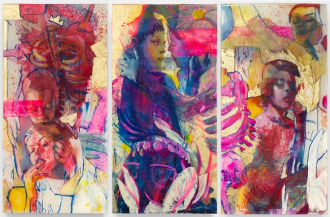 Marc Scheff This Is Not a Riot tryptich Scope Miami