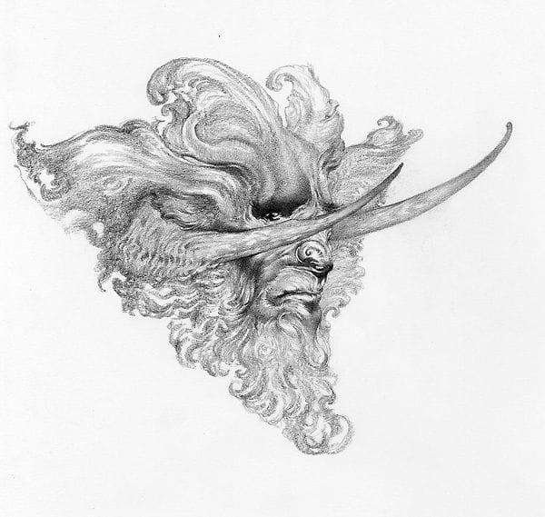 Allen Williams faun drawing