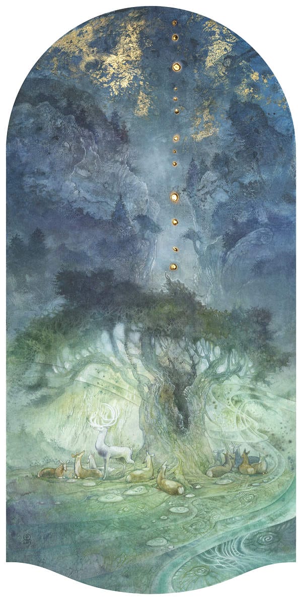 Stephanie Law conjure deer painting 