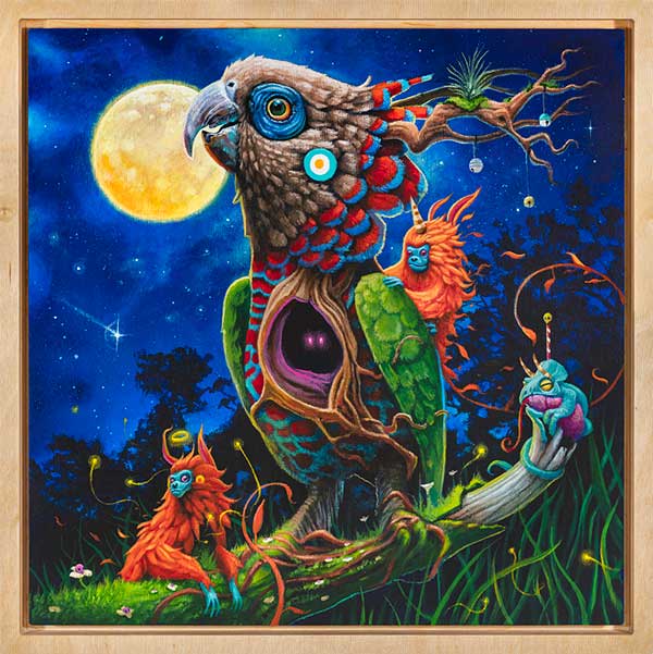 Dulk bird and creature nature painting 