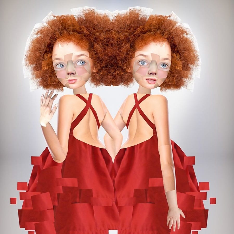 Barbara van den Berg imaginary realism collage