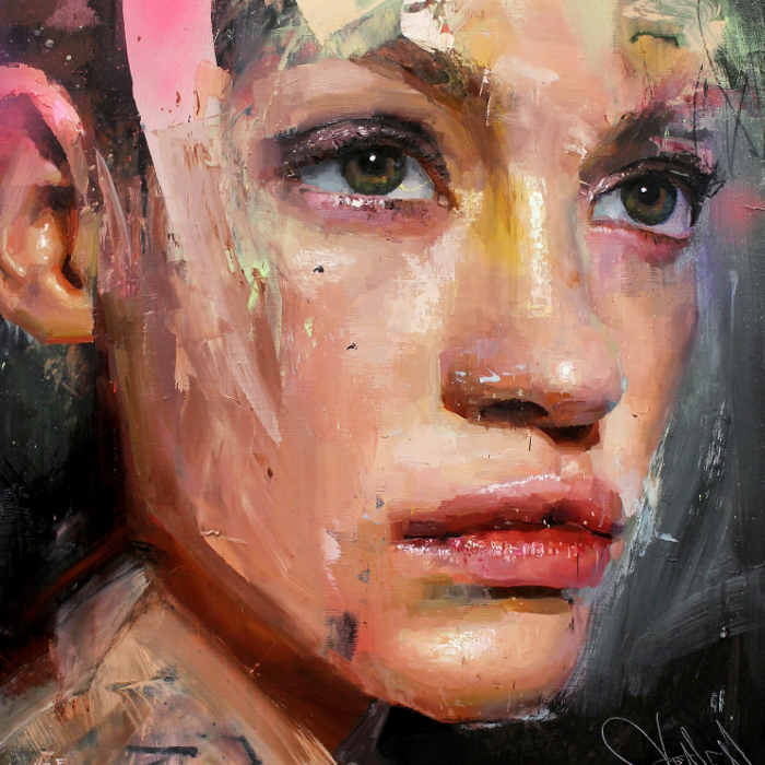 Danielle Coenen XX absract portraits at Curation250 Gallery