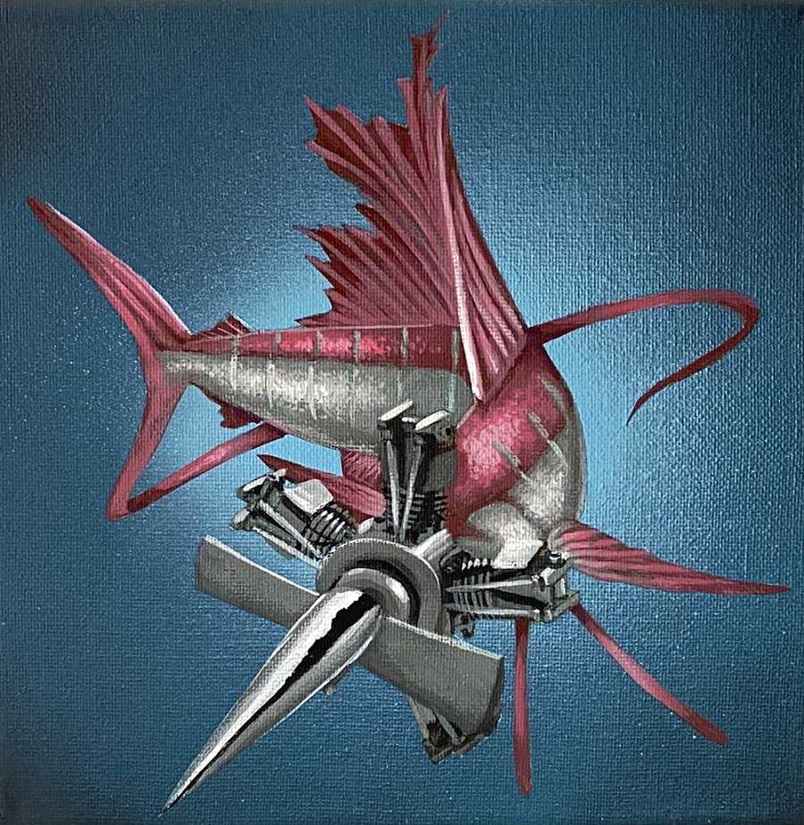Robert Bowen surreal painting Modern Eden Gallery  
