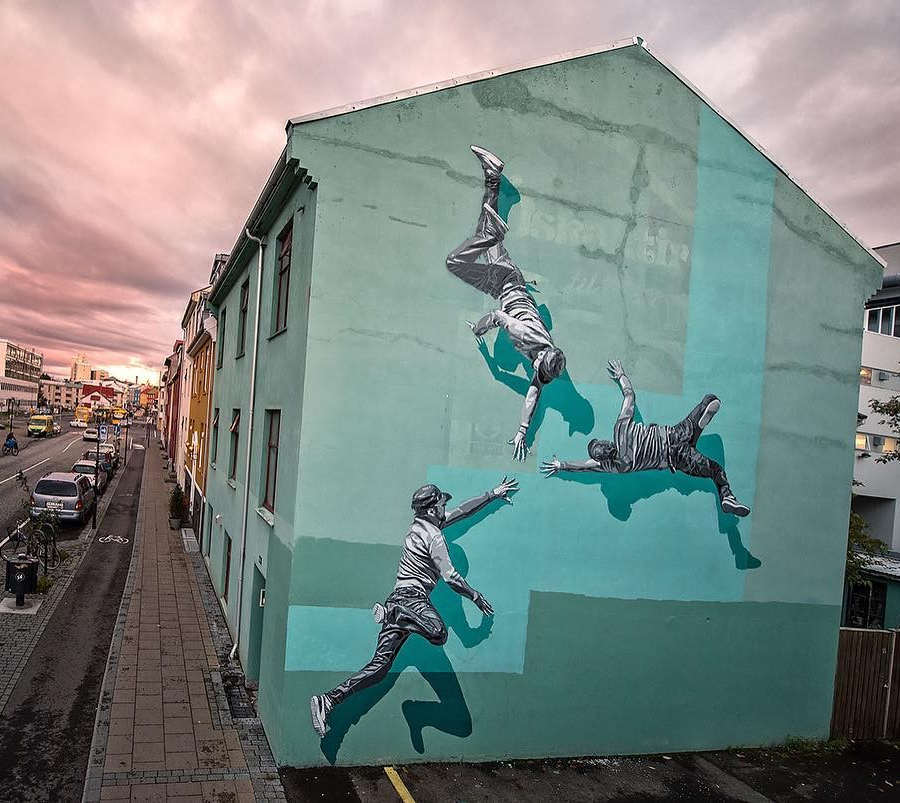 STRØK large mural street art