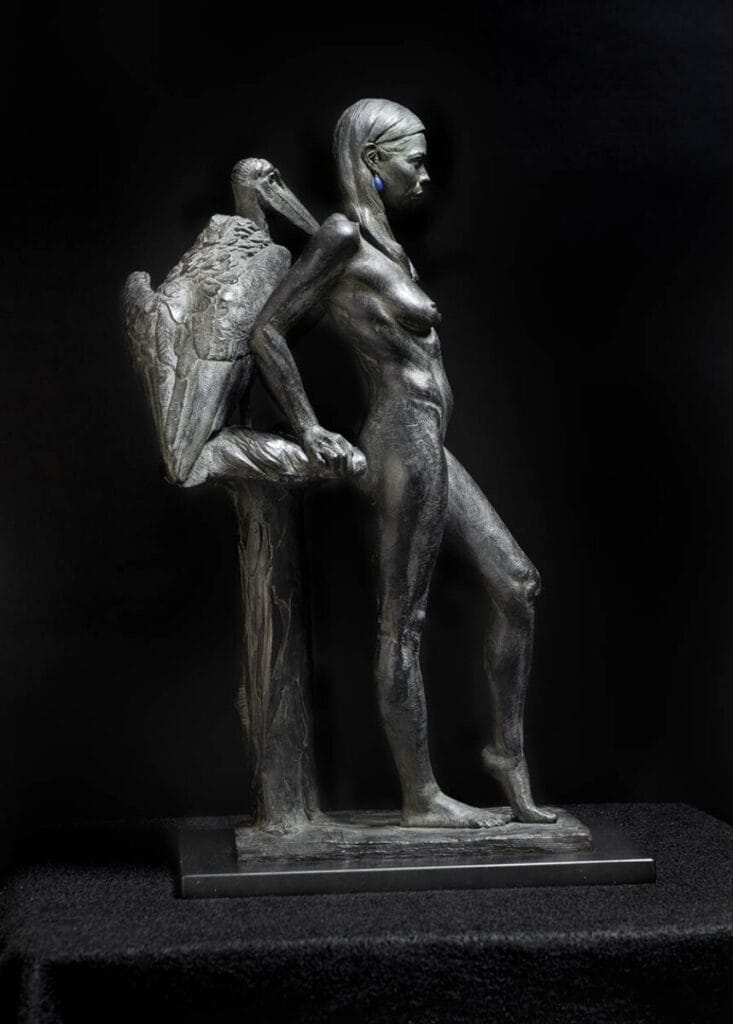 Adam Matano nude woman bronze sculpture