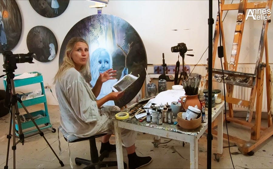 Anne Juul Chrisophersen studio art school