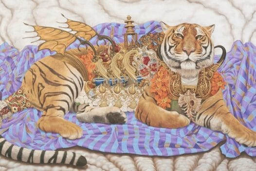 Heidi Taillefer painting of tiger