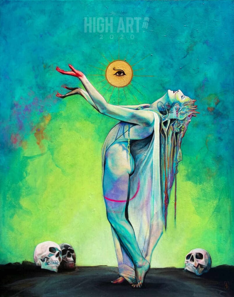 Anton Lee dancing woman painting