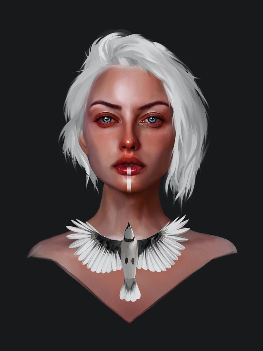 laura h rubin digital portrait eva