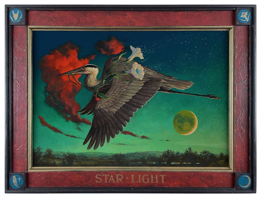 John Walker painting on view at Modern Eden Gallery