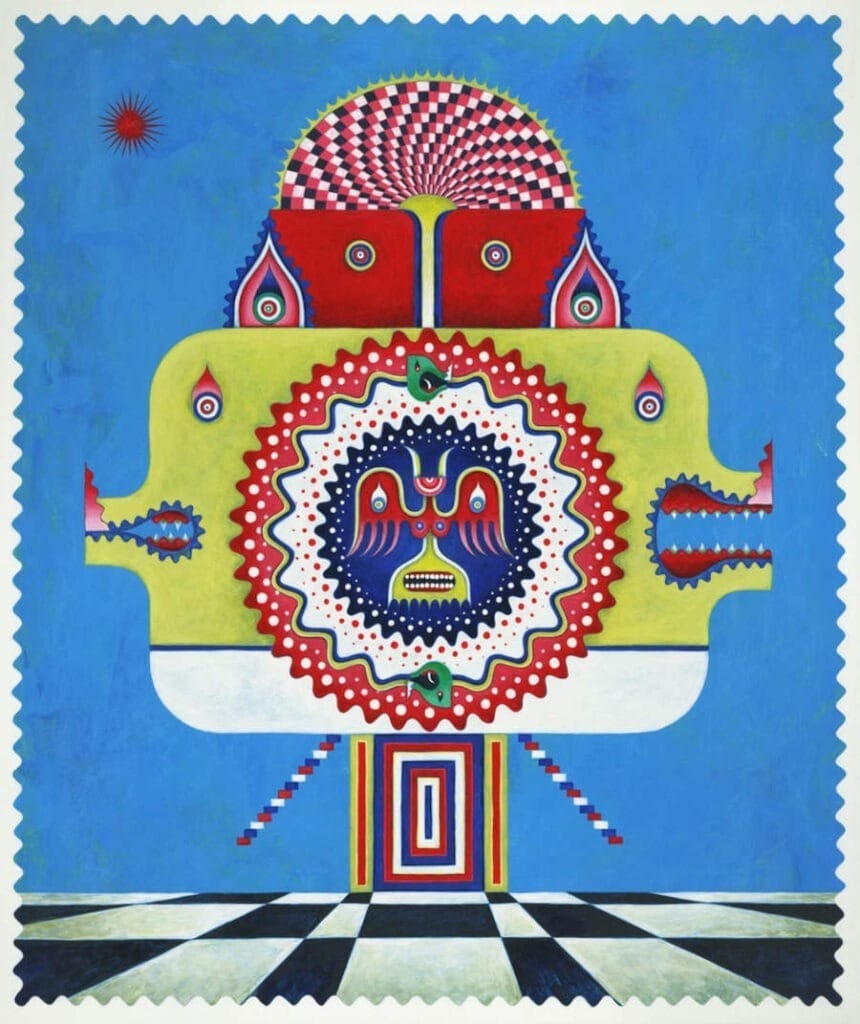 Yu Maeda surreal psychedelic painting