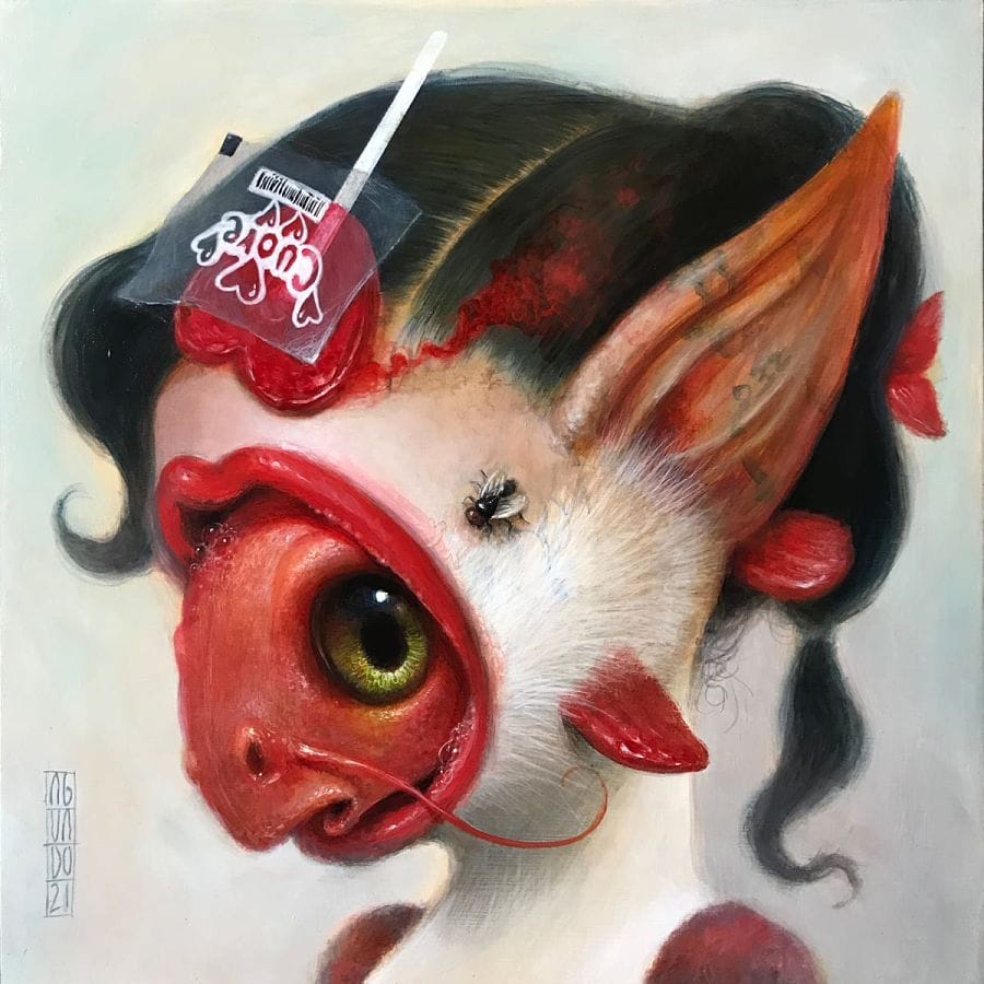 Jesús Aguado Candy Cuore art show Haven Gallery 