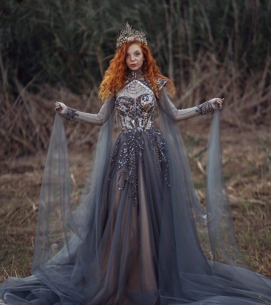 Chotronette-Silver-Gown
