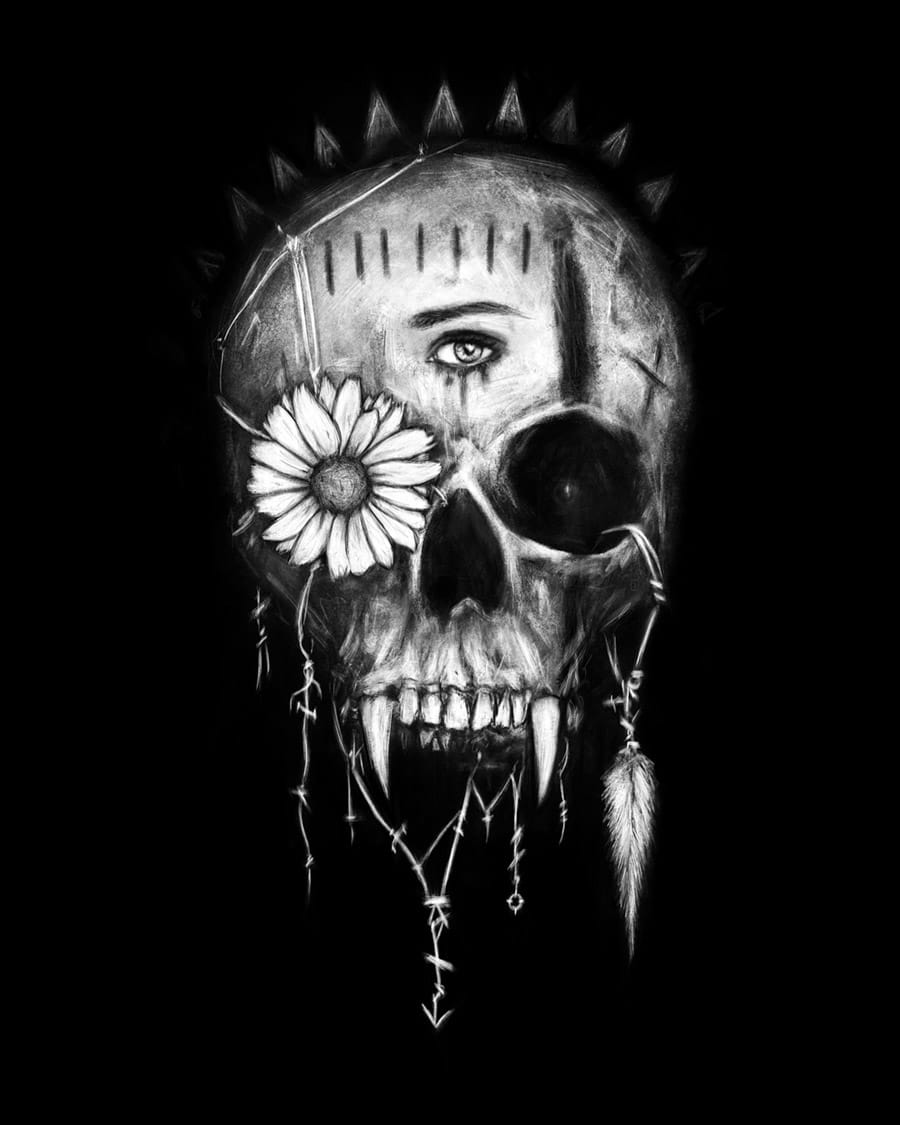 Justin-Gedak-Vampire-Skull